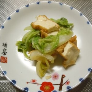 ほっとする味。白菜と厚揚げの煮物